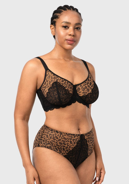 Mermaid Scales Lace Underwire Bra
