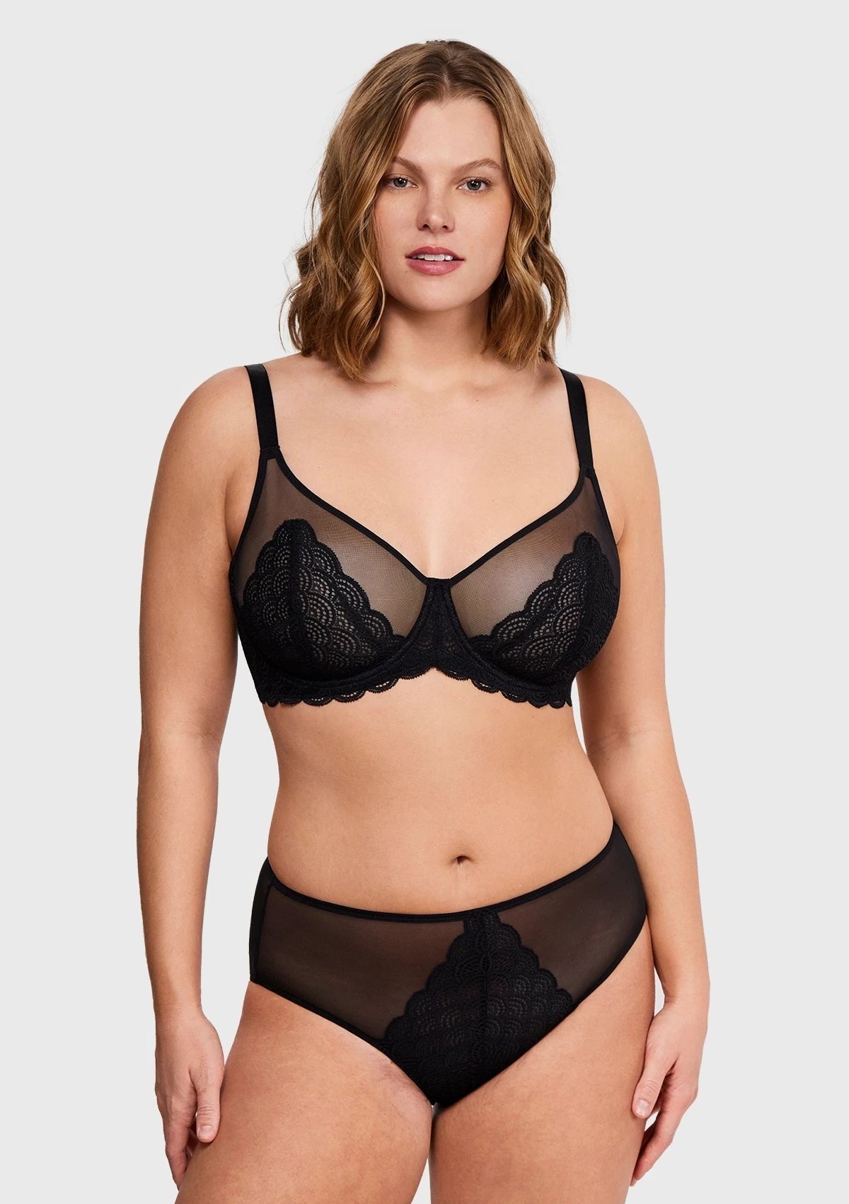 Mermaid Scales Lace Unlined Bra