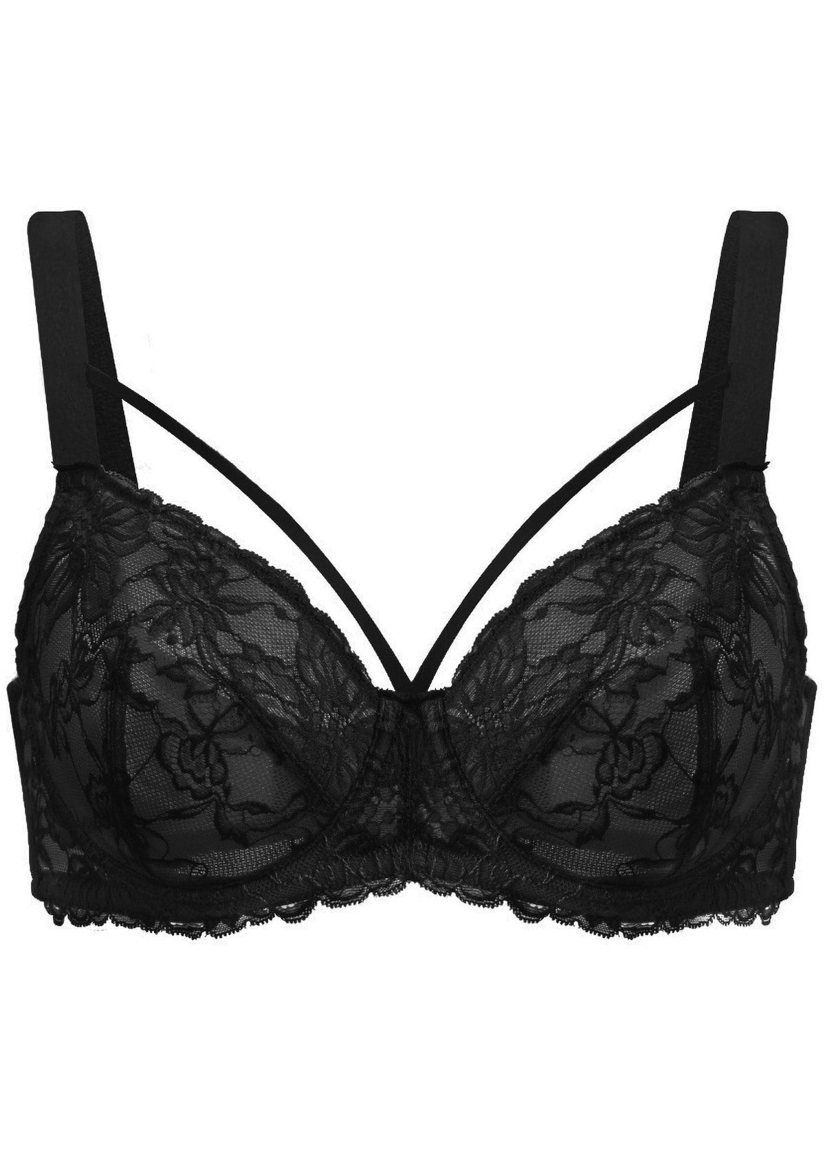 Pretty In Petals Unlined Strappy Lace Bra
