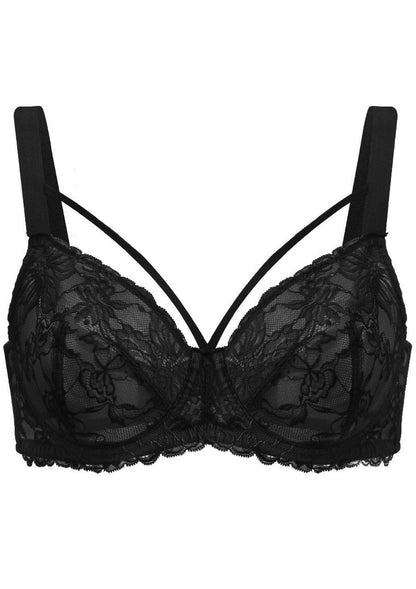 Pretty In Petals Unlined Strappy Lace Bra