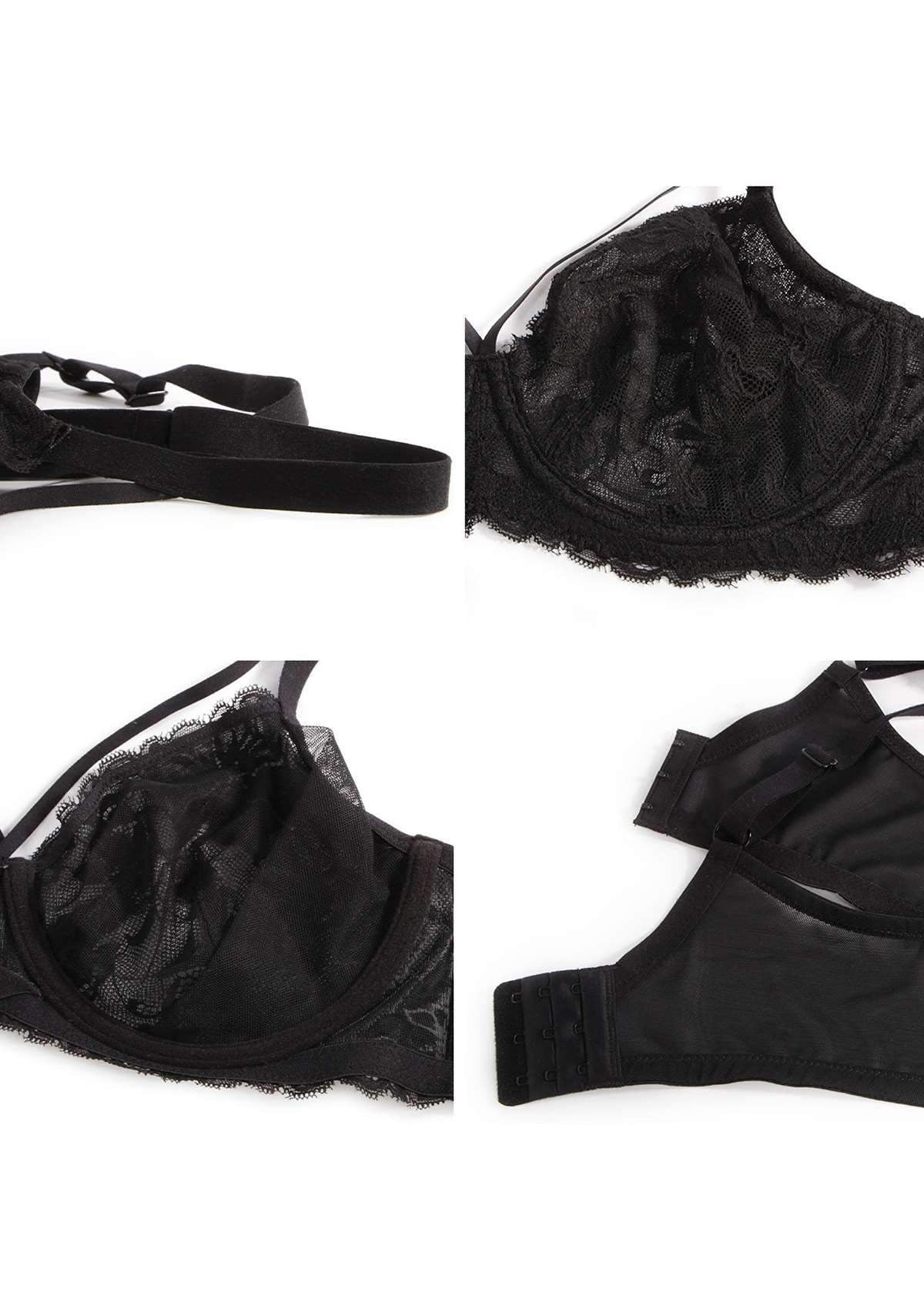 Pretty In Petals Unlined Strappy Lace Bra