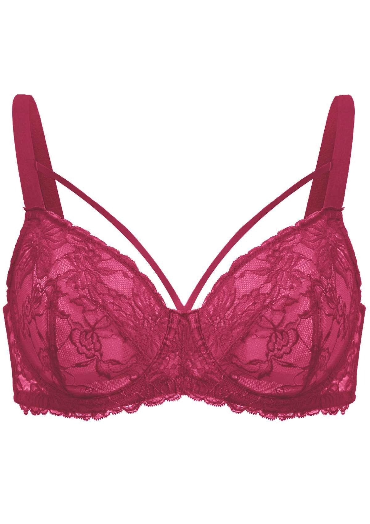 Pretty In Petals Unlined Strappy Lace Bra