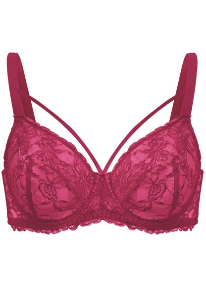 Pretty In Petals Unlined Strappy Lace Bra