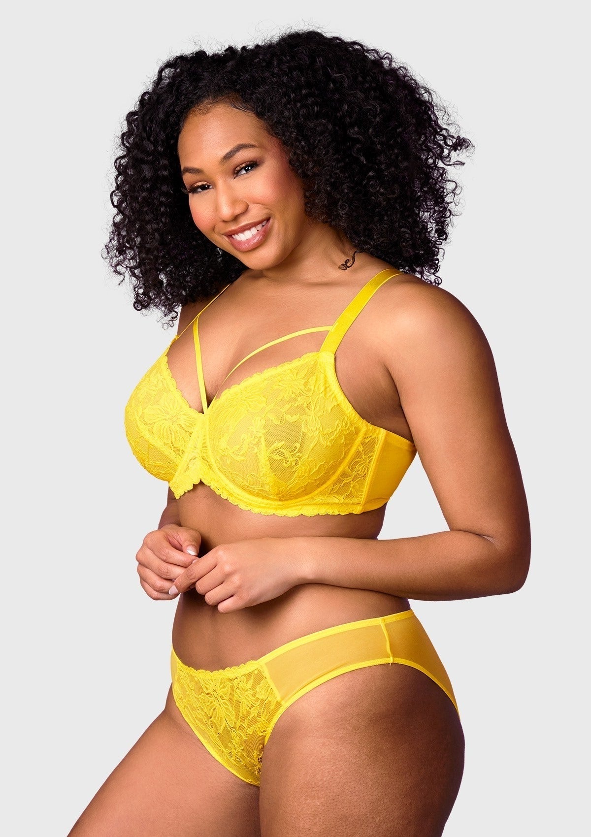 Pretty In Petals Unlined Strappy Lace Bra