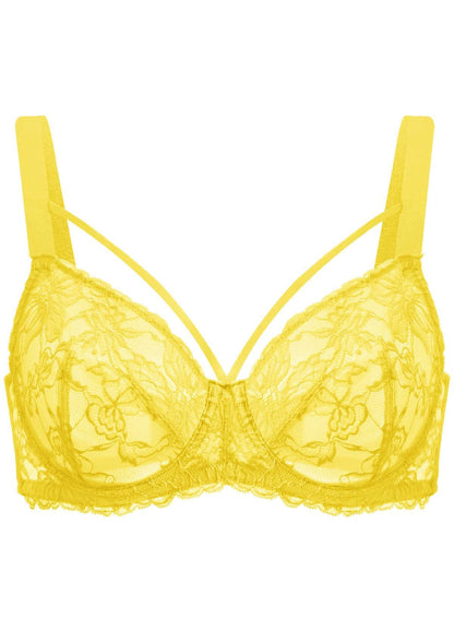Pretty In Petals Unlined Strappy Lace Bra