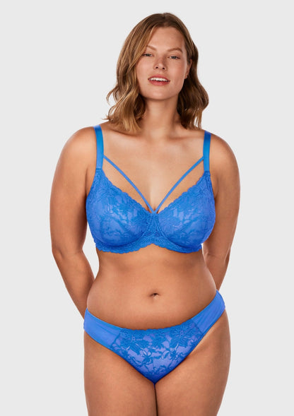 Pretty In Petals Unlined Strappy Lace Bra