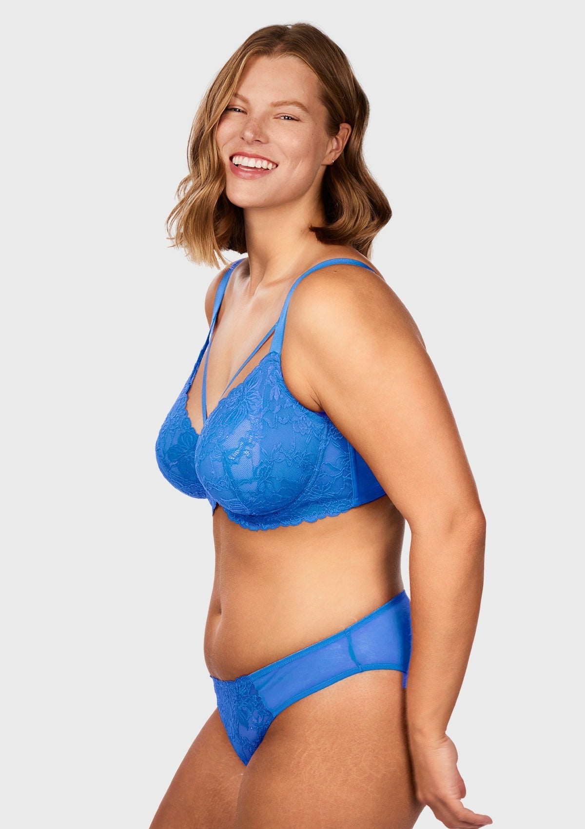 Pretty In Petals Unlined Strappy Lace Bra