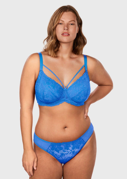 Pretty In Petals Unlined Strappy Lace Bra