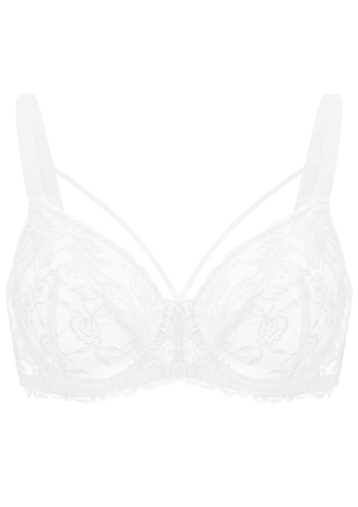 Pretty In Petals Unlined Strappy Lace Bra