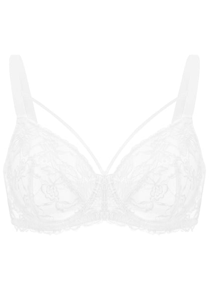 Pretty In Petals Unlined Strappy Lace Bra