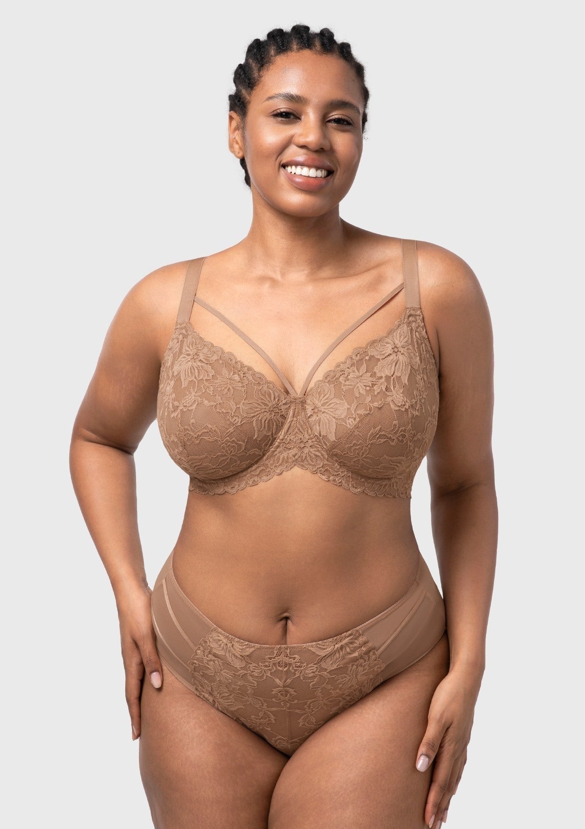 Pretty In Petals Unlined Strappy Lace Bra