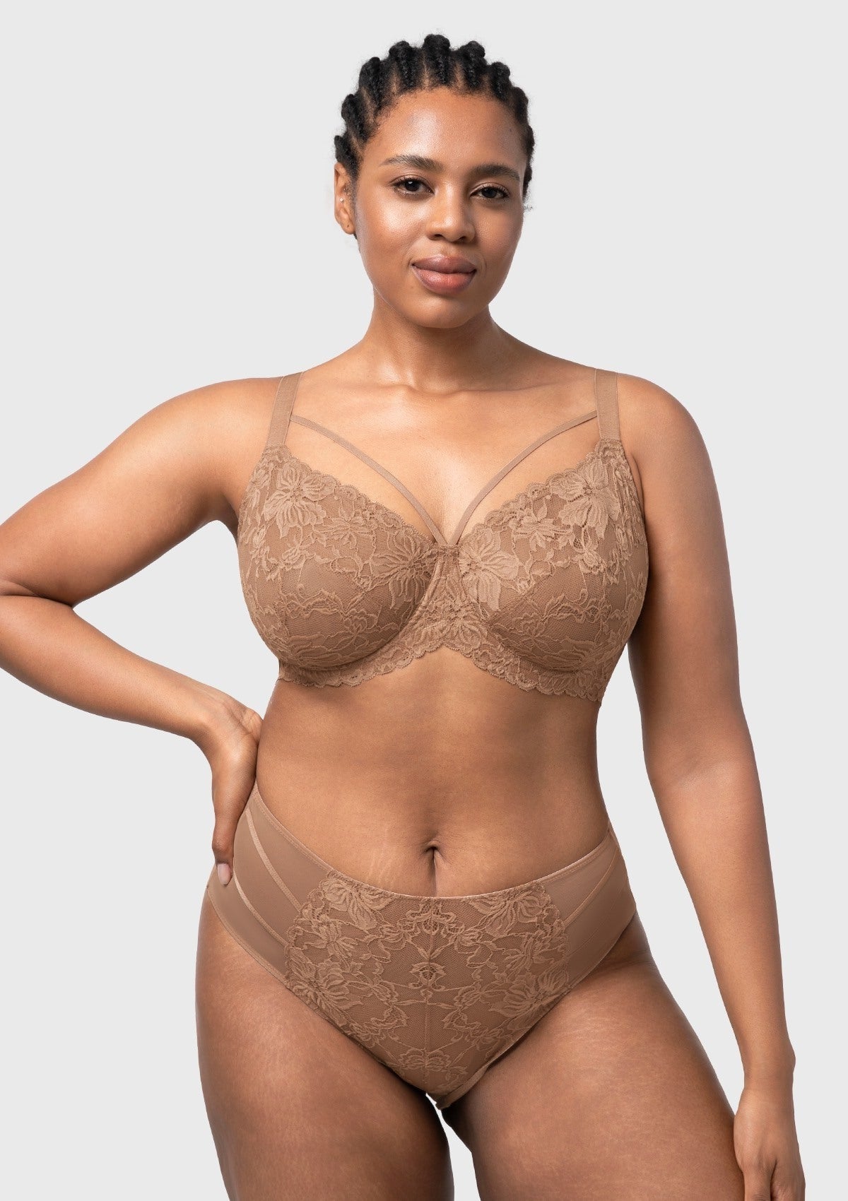 Pretty In Petals Unlined Strappy Lace Bra