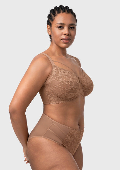 Pretty In Petals Unlined Strappy Lace Bra