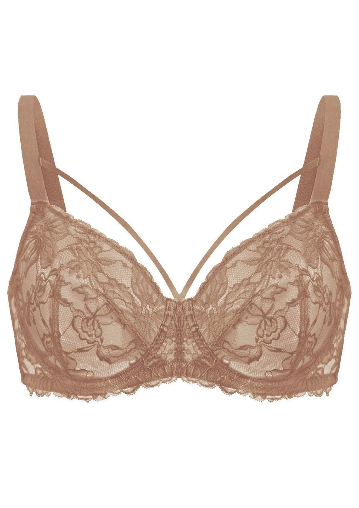 Pretty In Petals Unlined Strappy Lace Bra