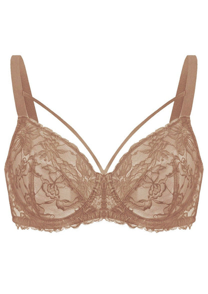 Pretty In Petals Unlined Strappy Lace Bra