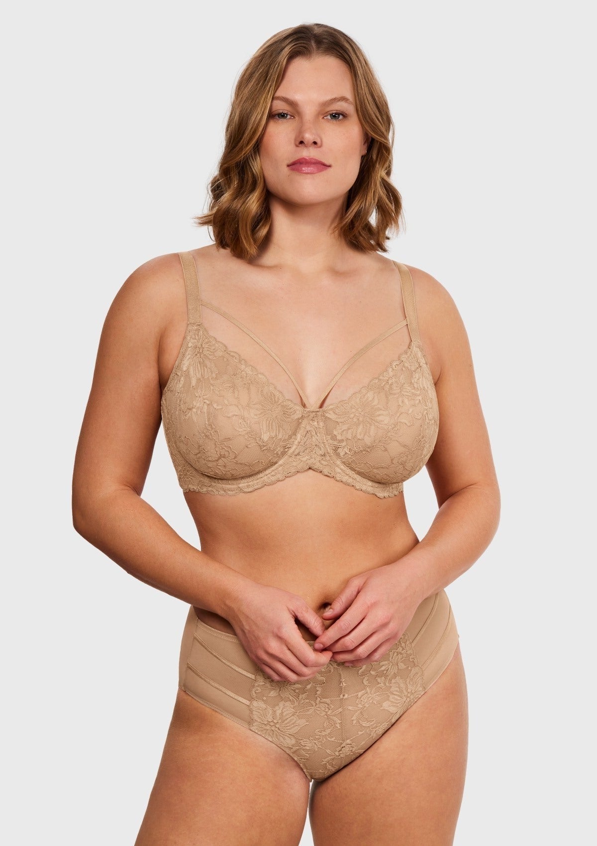 Pretty In Petals Unlined Strappy Lace Bra