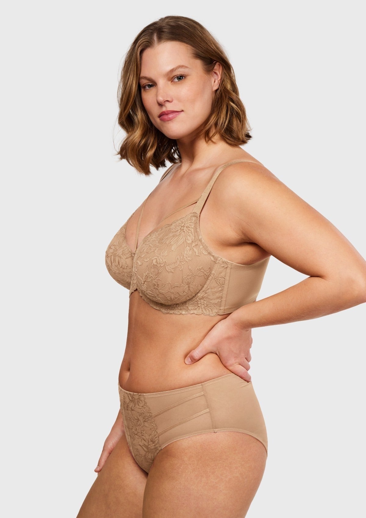 Pretty In Petals Unlined Strappy Lace Bra