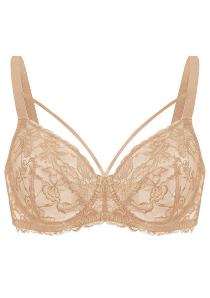 Pretty In Petals Unlined Strappy Lace Bra