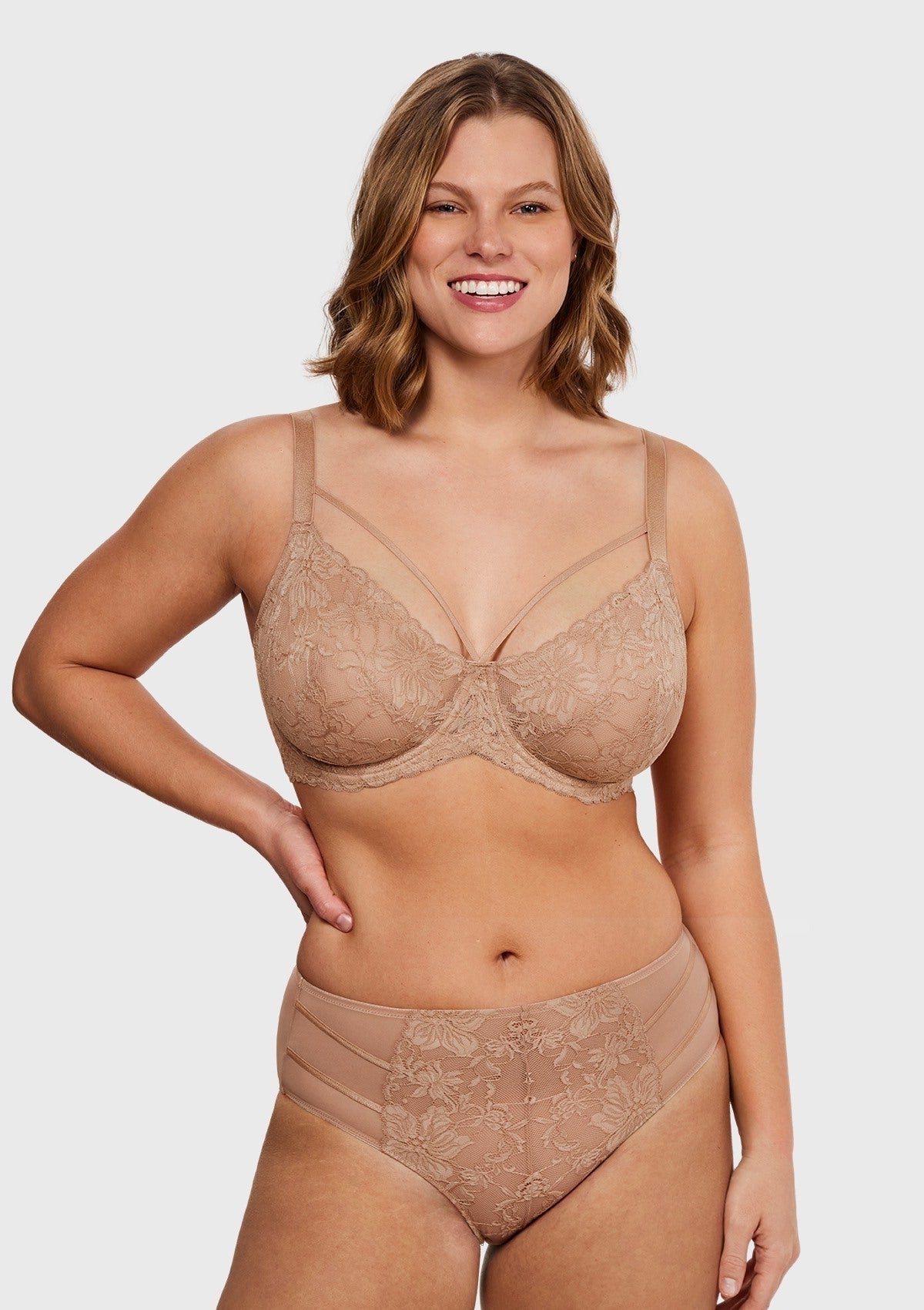 Pretty In Petals Unlined Strappy Lace Bra