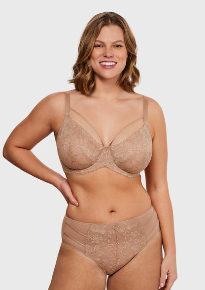 Pretty In Petals Unlined Strappy Lace Bra