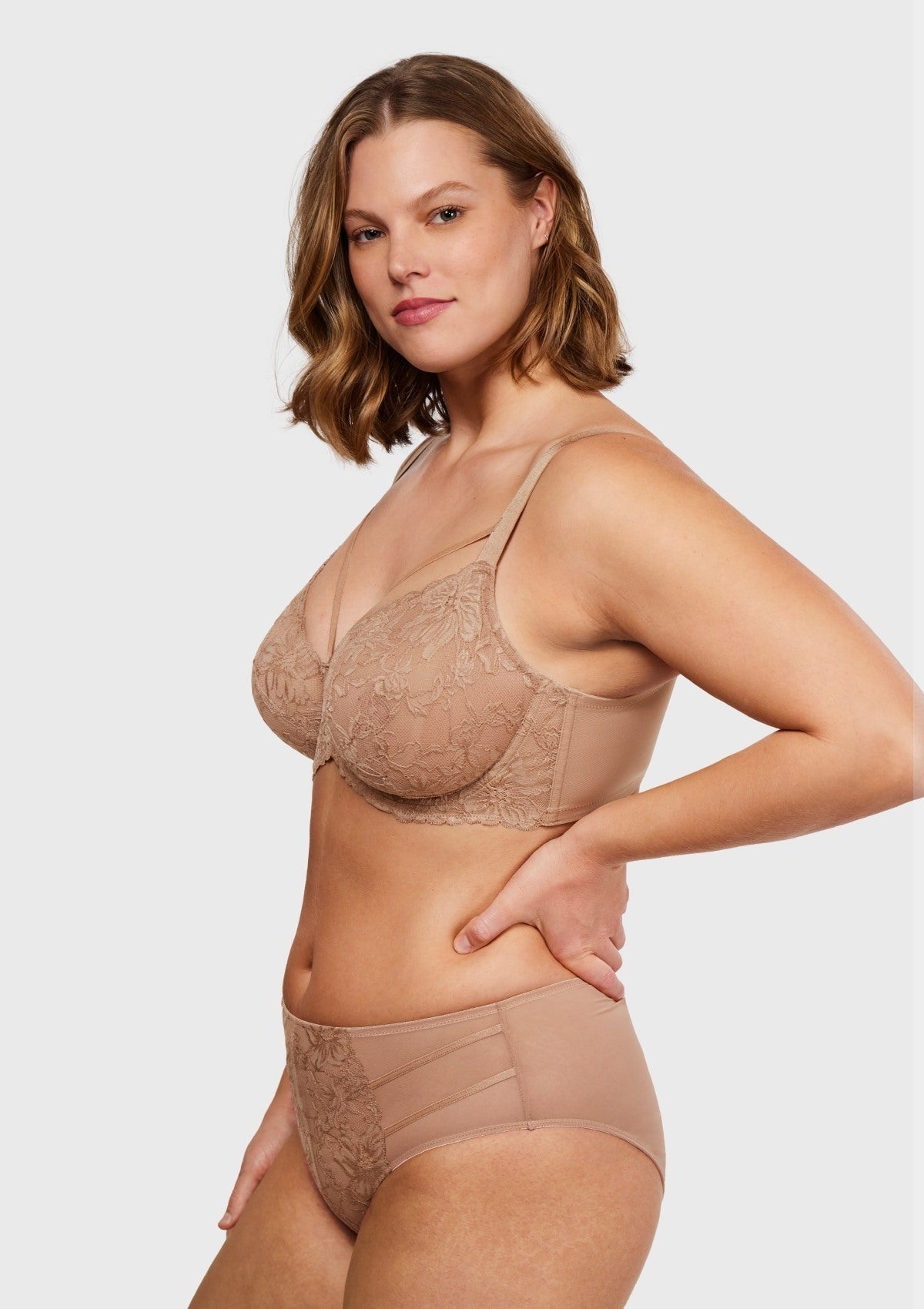 Pretty In Petals Unlined Strappy Lace Bra