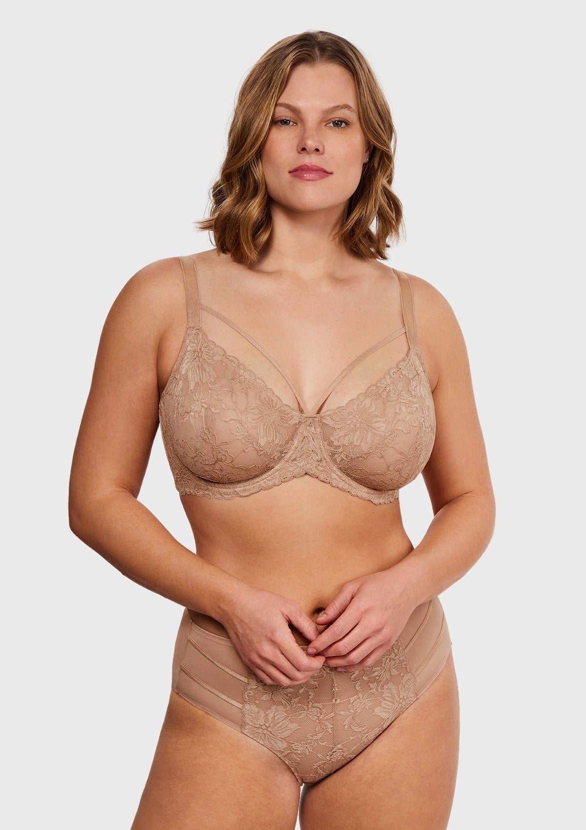 Pretty In Petals Unlined Strappy Lace Bra