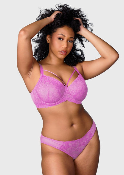 Pretty In Petals Unlined Strappy Lace Bra
