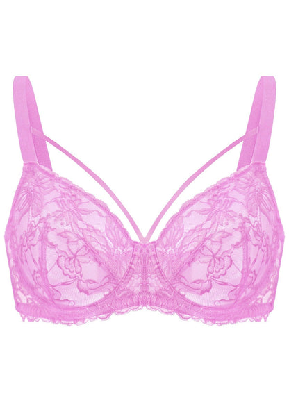 Pretty In Petals Unlined Strappy Lace Bra
