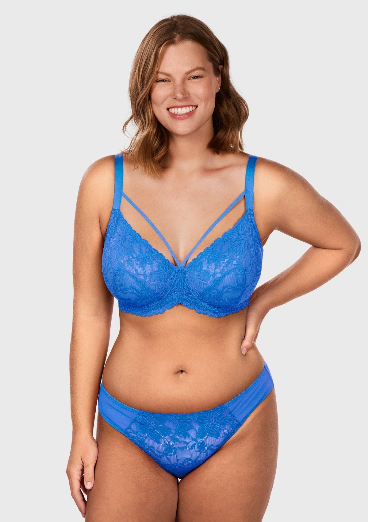 Pretty In Petals Unlined Strappy Lace Bra