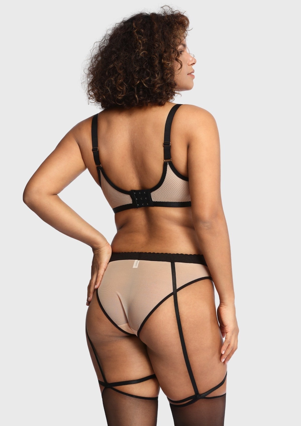 Punk Chic Strappy Unlined Balconette Bra