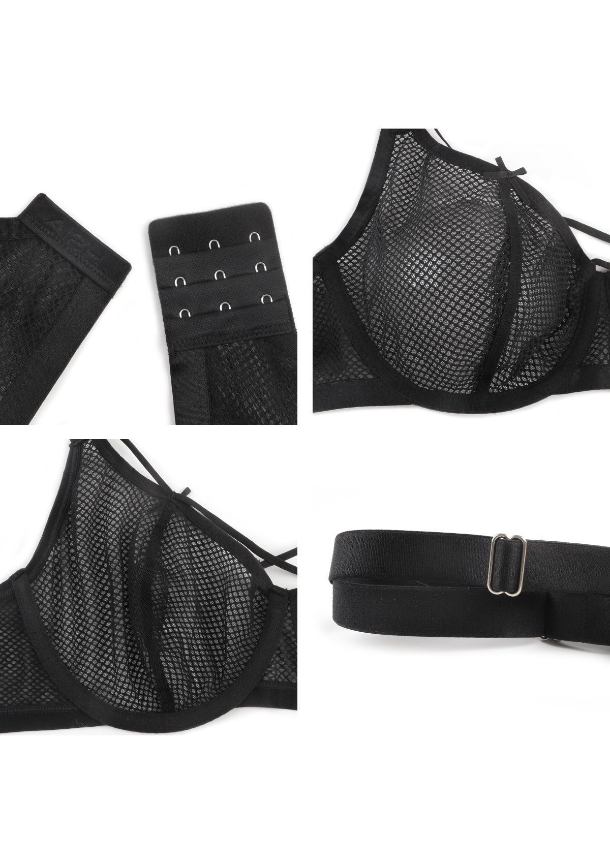 Punk Chic Strappy Unlined Balconette Bra