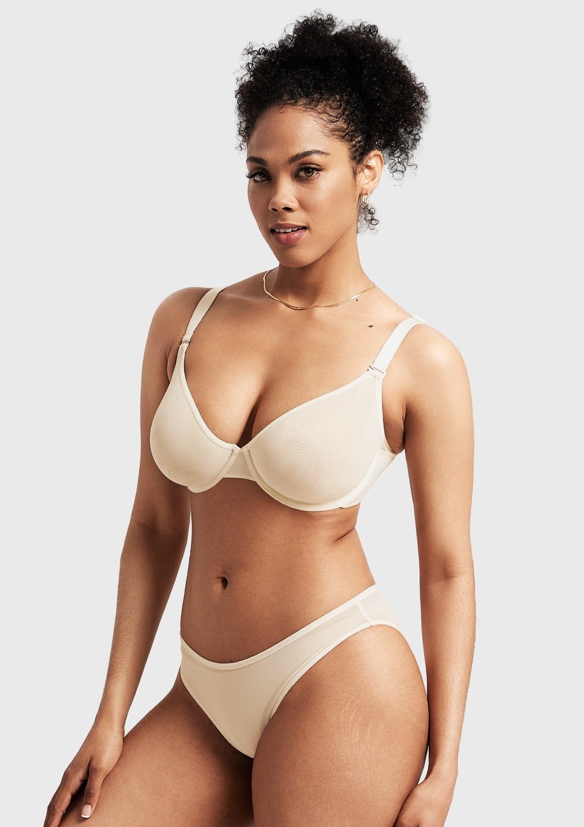Seraphina Unlined Underwire Sheer Mesh Bra