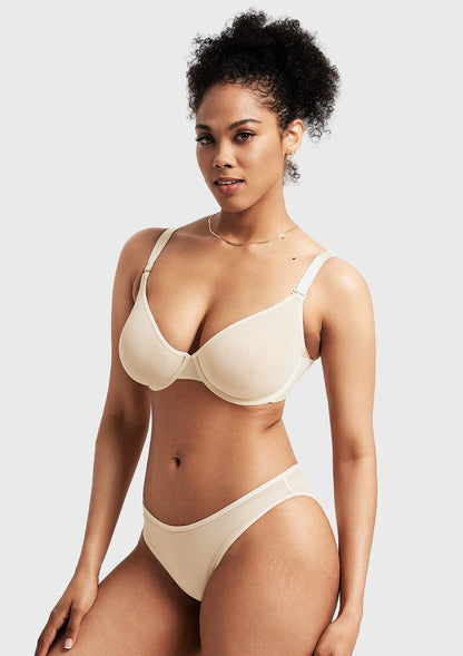 Seraphina Unlined Underwire Sheer Mesh Bra