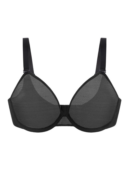 Seraphina Unlined Underwire Sheer Mesh Bra