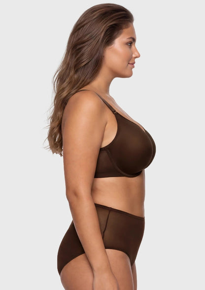 Seraphina Unlined Underwire Sheer Mesh Bra