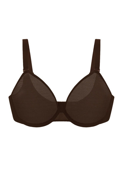 Seraphina Unlined Underwire Sheer Mesh Bra