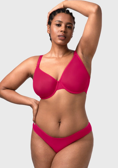 Seraphina Unlined Underwire Sheer Mesh Bra