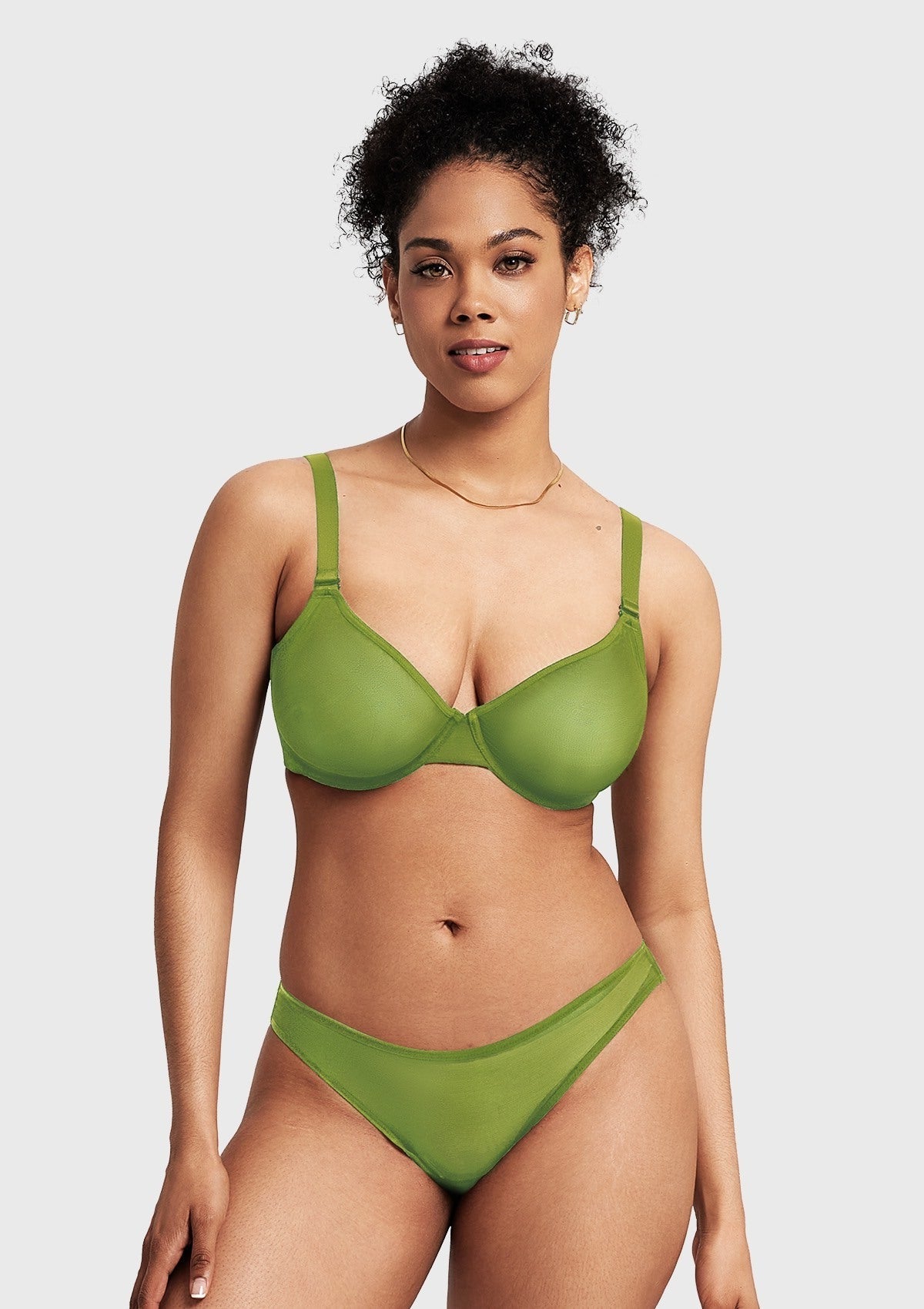 Seraphina Unlined Underwire Sheer Mesh Bra
