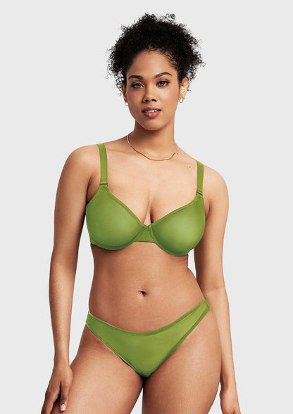 Seraphina Unlined Underwire Sheer Mesh Bra
