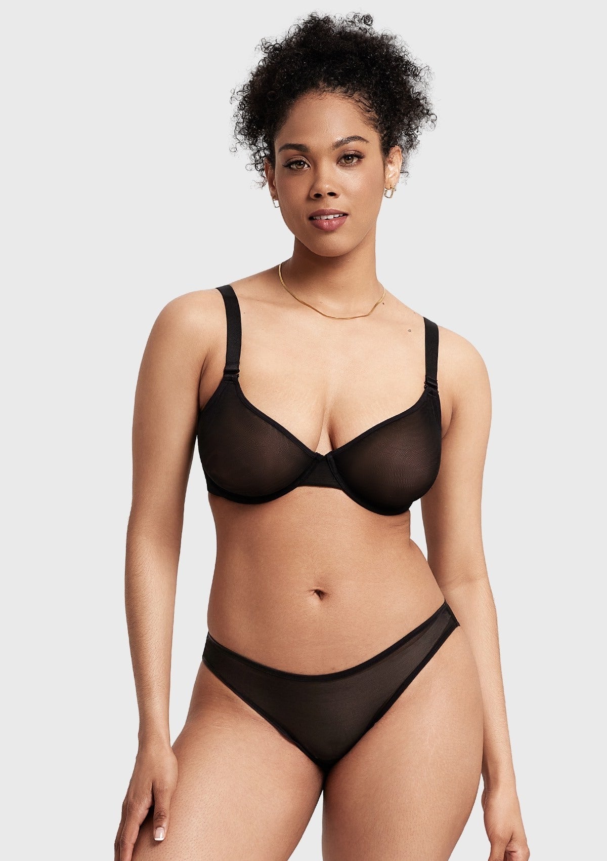 Seraphina Unlined Underwire Sheer Mesh Bra