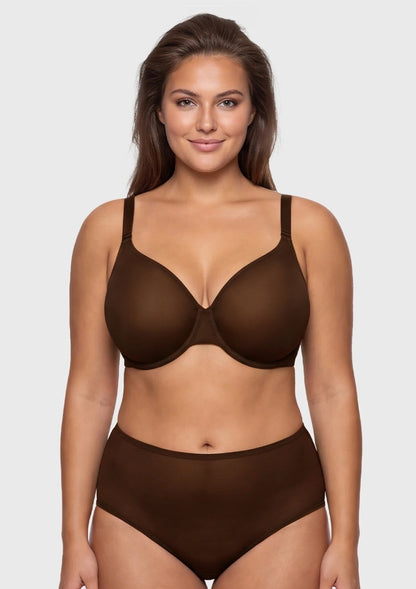 Seraphina Unlined Underwire Sheer Mesh Bra