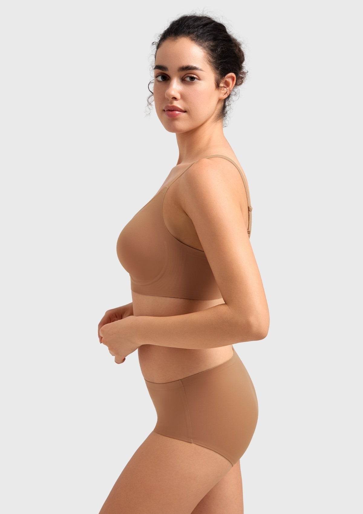 Songful CloudSoft Wireless Comfort  V-Neck Seamless Full Coverage Supportive T-shirt Bra