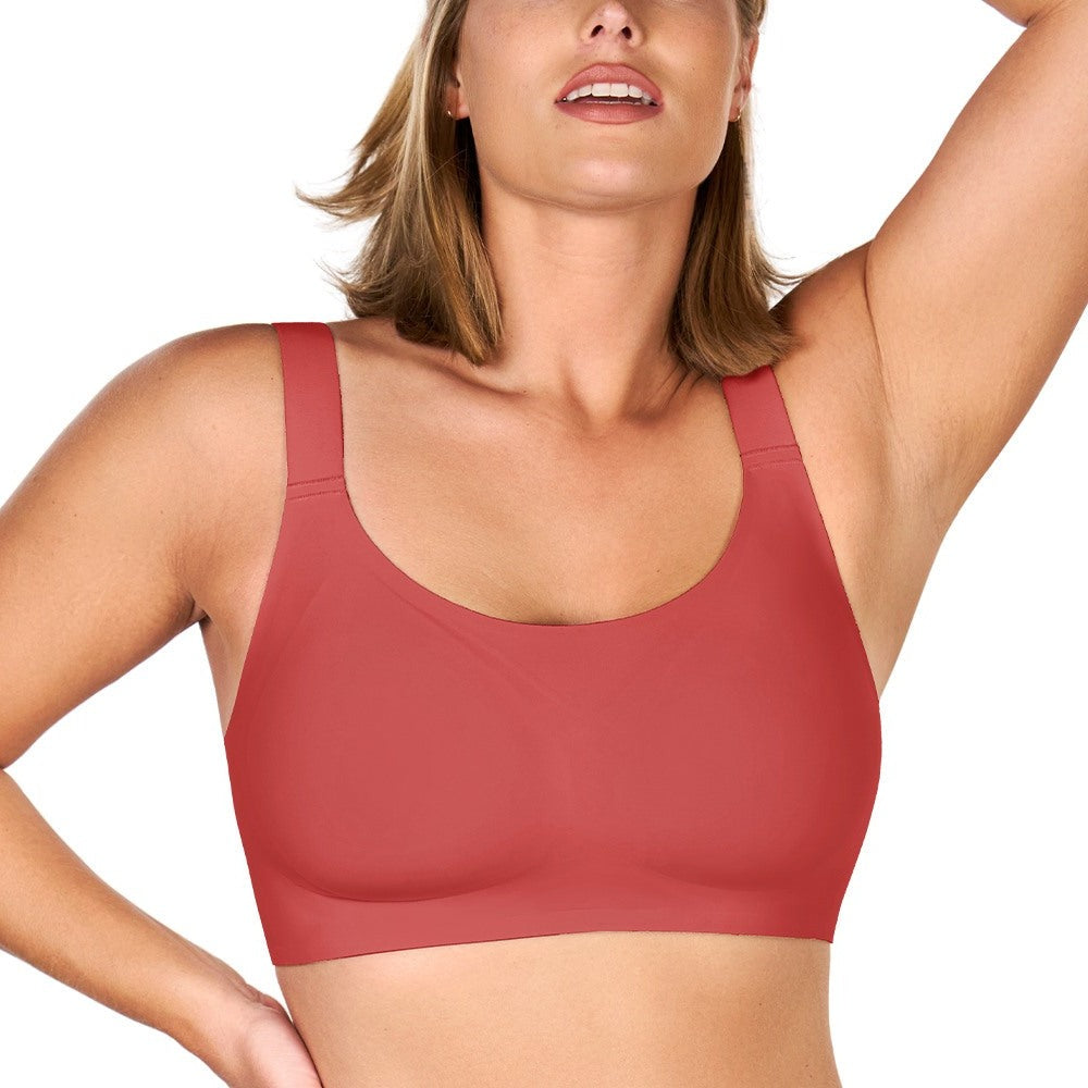 Songful Smooth Fit U-Neck Plus Size Wireless All-Day Comfort Full Coverage T-shirt Bra