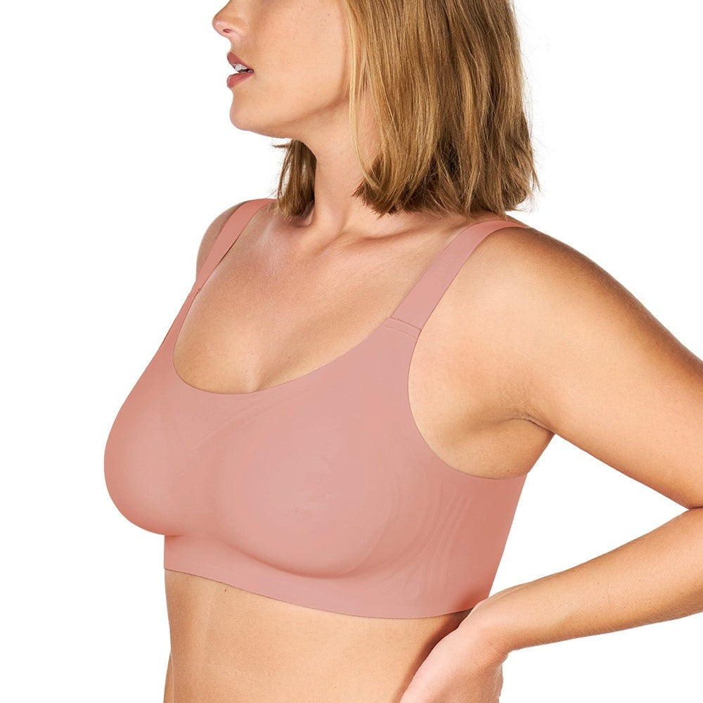Songful Smooth Fit U-Neck Plus Size Wireless All-Day Comfort Full Coverage T-shirt Bra