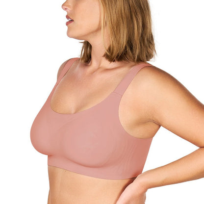 Songful Smooth Fit U-Neck Plus Size Wireless All-Day Comfort Full Coverage T-shirt Bra
