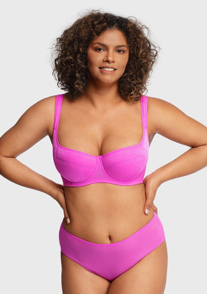 Starry Night Lightly Lined Lightly Padded Plus Size Balconette Bra