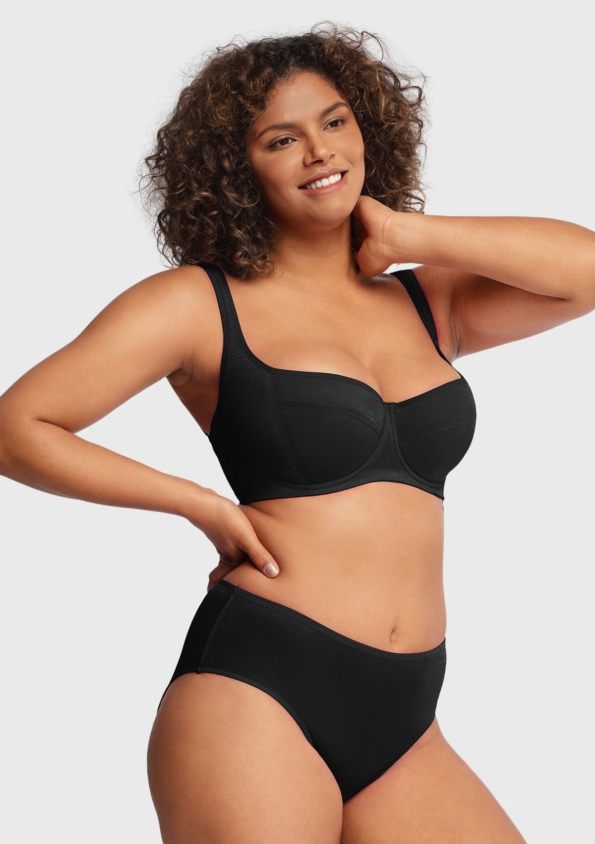 Starry Night Lightly Lined Lightly Padded Plus Size Balconette Bra