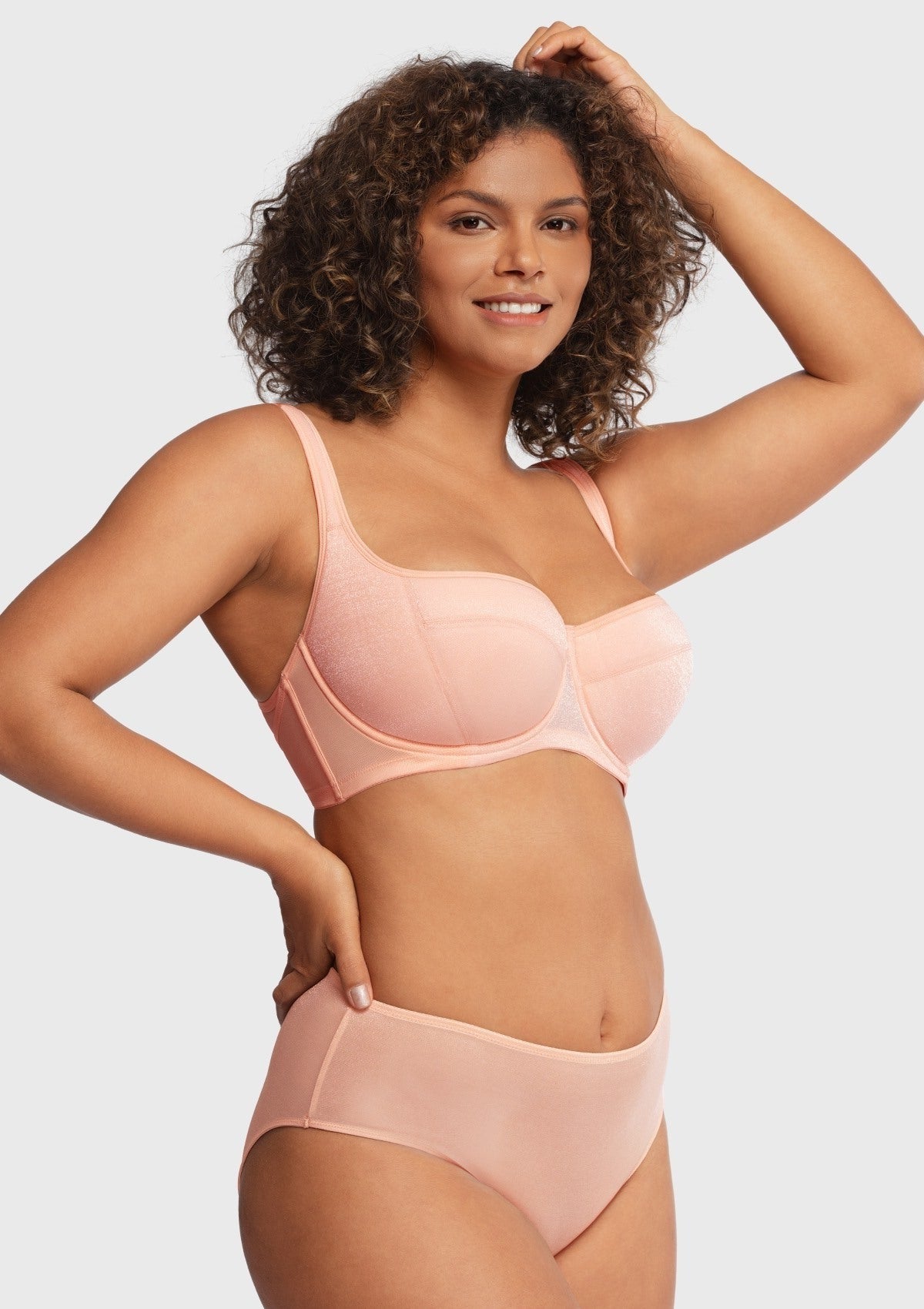 Starry Night Lightly Lined Lightly Padded Plus Size Balconette Bra