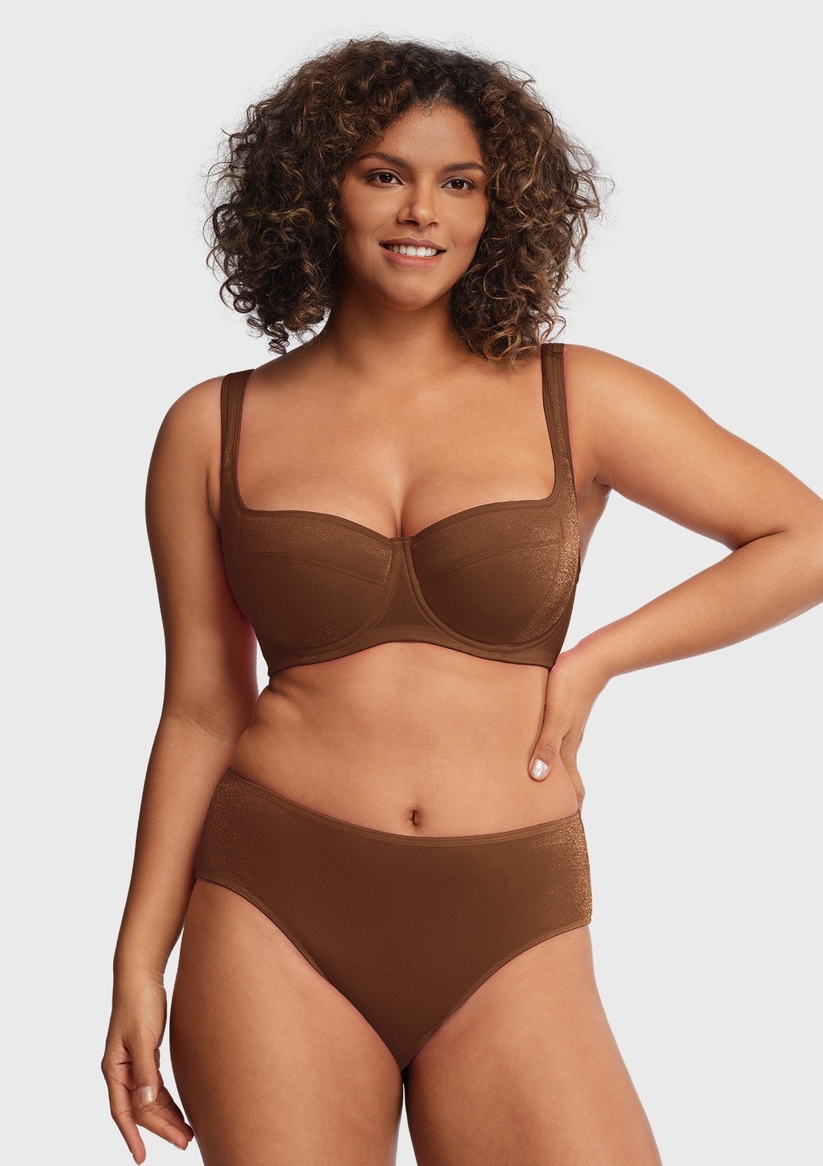 Starry Night Lightly Lined Lightly Padded Plus Size Balconette Bra