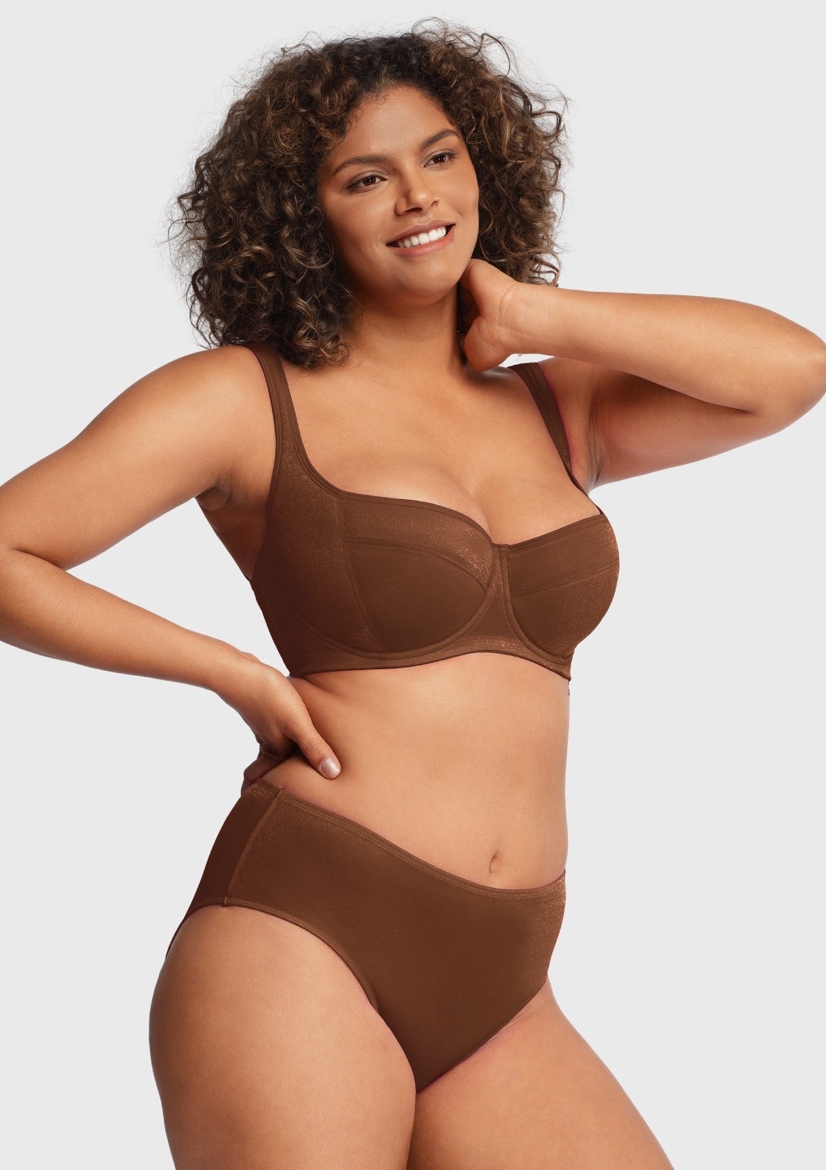 Starry Night Lightly Lined Lightly Padded Plus Size Balconette Bra